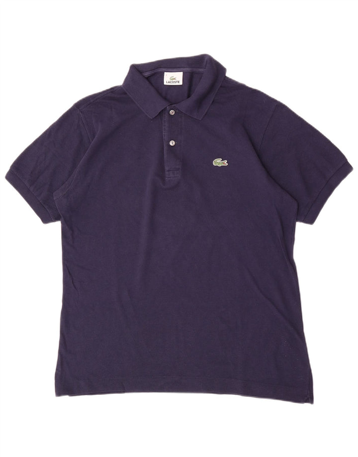 Ανδρικό πουκάμισο πόλο Lacoste, νούμερο 4, Βαμβακερό, μεσαίο ναυτικό μπλε