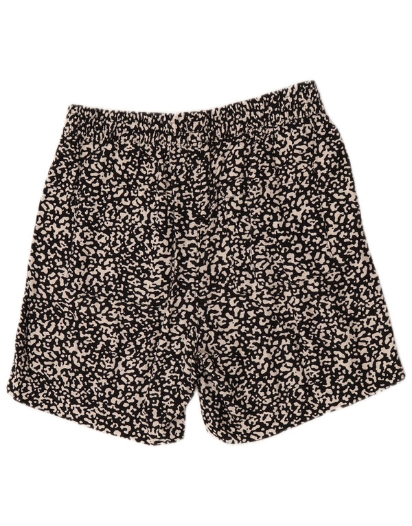 Marks & Spencer Γυναικείο Casual σορτς UK 12 Medium W32 Μαύρο Animal Print