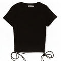 Zara Γυναικείο Crop Top UK 12 Medium Black Polyester