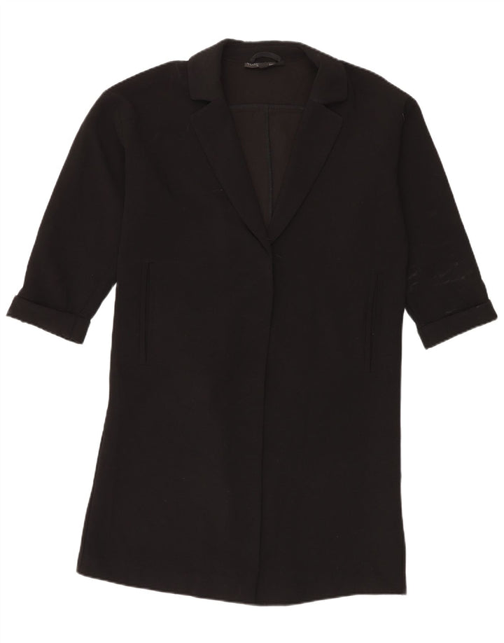 Topshop Γυναικείο Longline Oversized Blazer Jacket UK 10 Small Black