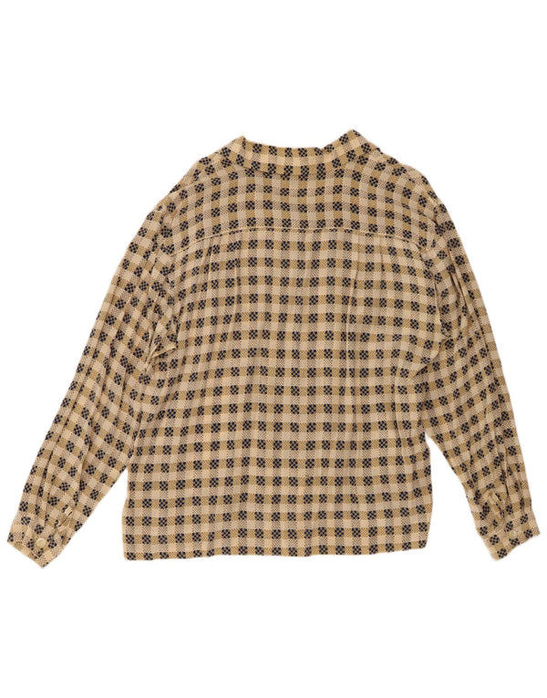 cherie Γυναικείο Πουκάμισο IT 52/54 2XL Beige Check Silk