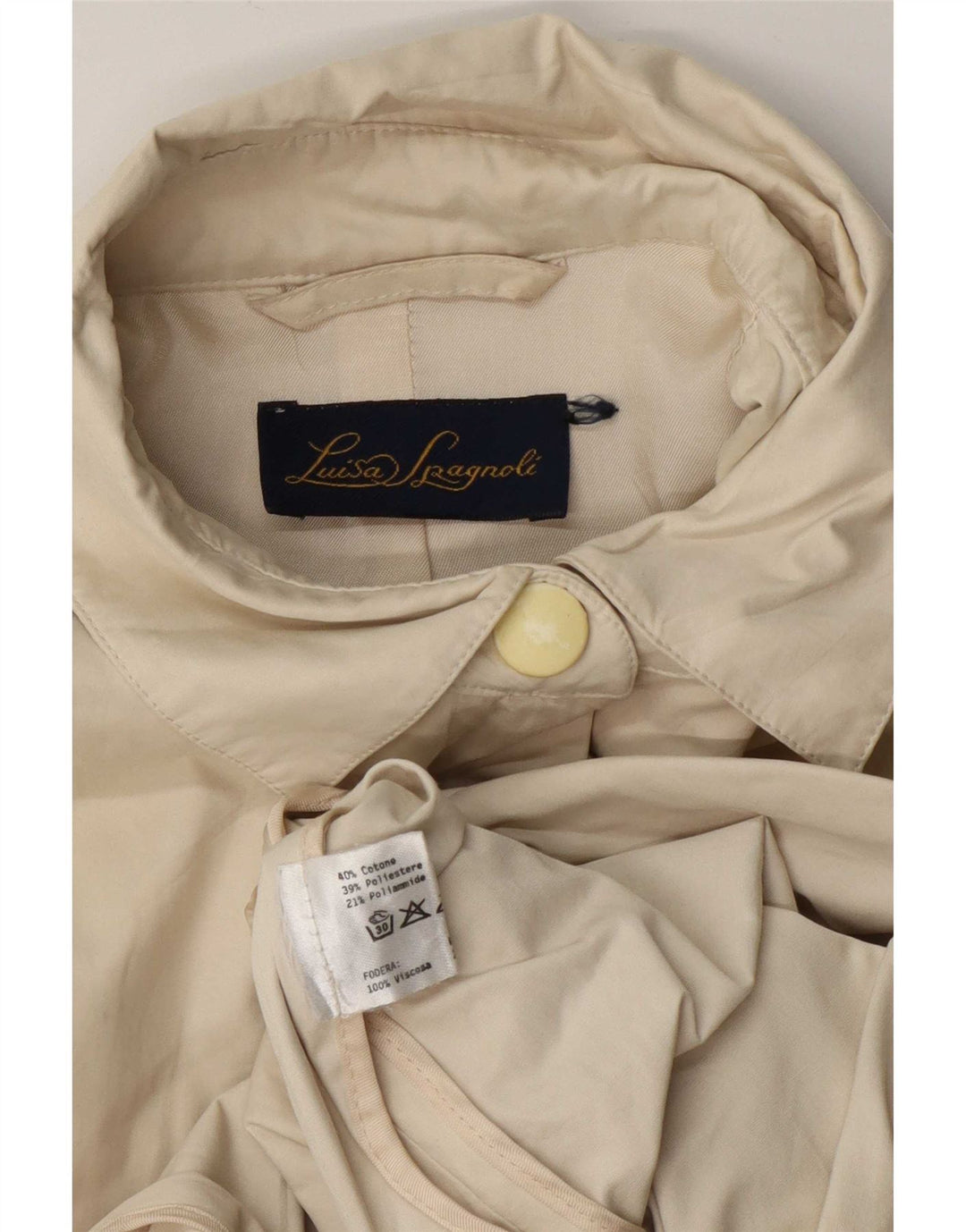 Luisa Spagnoli Γυναικείο Bomber Jacket UK 14 Medium Beige βαμβακερό
