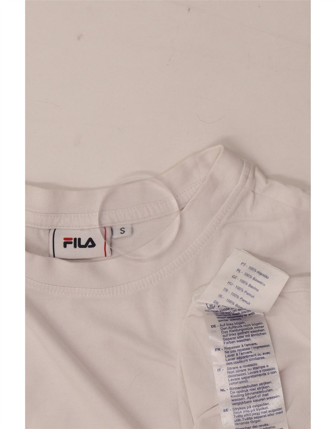Ανδρικό T-Shirt Fila Top Μικρό λευκό βαμβακερό
