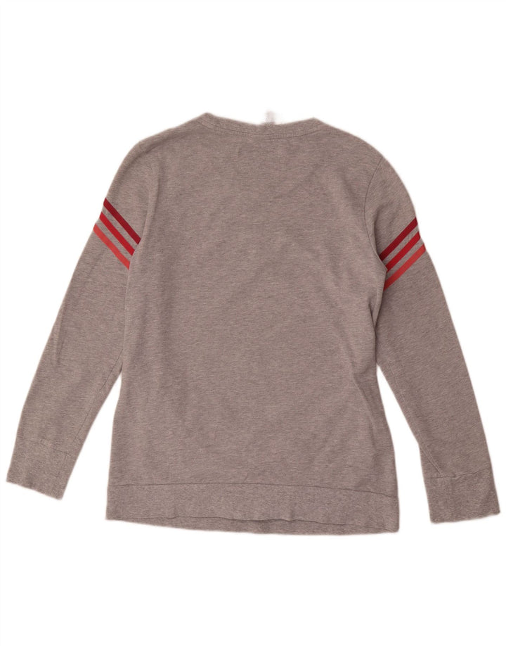 Γυναικείο φούτερ Adidas Jumper UK 12/14 Βαμβακερό μεσαίο γκρι με φλύκταινες