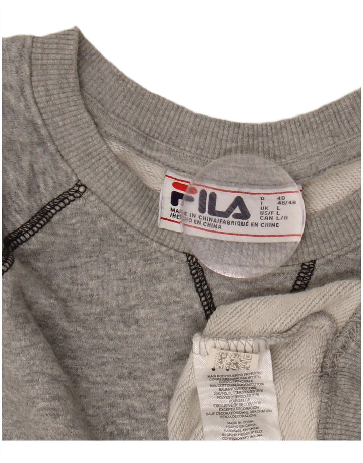 Γυναικεία φούτερ FILA Jumper UK 16 Large Grey Flecked Cotton