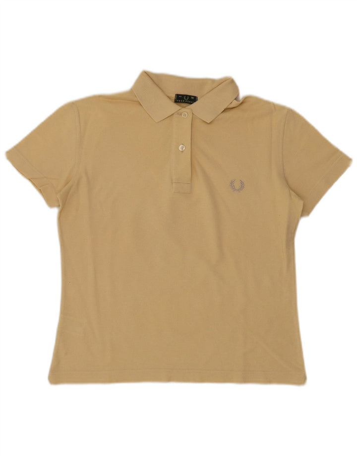 Fred Perry Γυναικείο Πόλο Μπλουζάκι UK 14 Βαμβακερό μεσαίο μπεζ