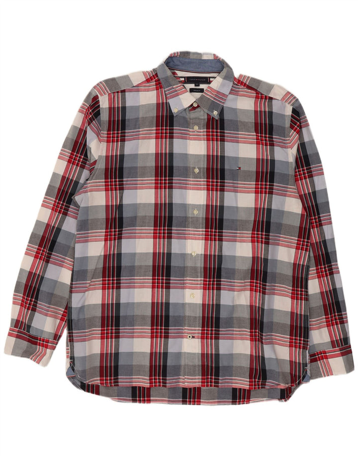 Tommy Hilfiger Ανδρικό πουκάμισο κανονικής εφαρμογής 2XL πολύχρωμο βαμβακερό καρό