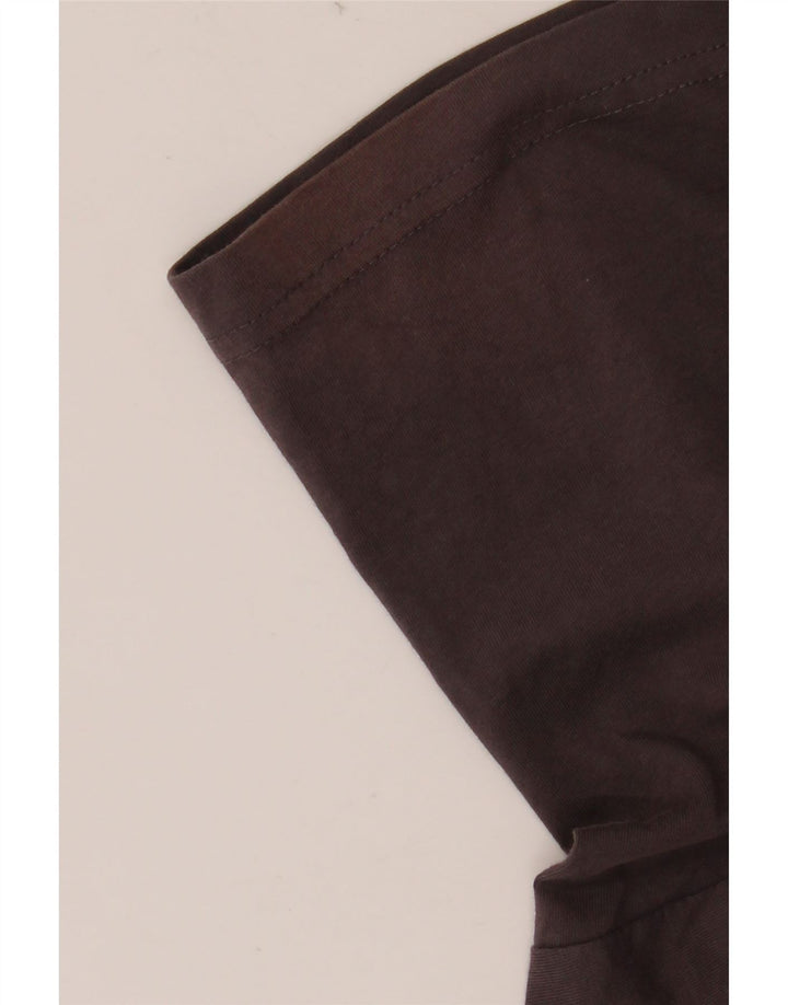 Ανδρικό γραφικό T-Shirt KAPPA Top μεγάλο καφέ βαμβακερό