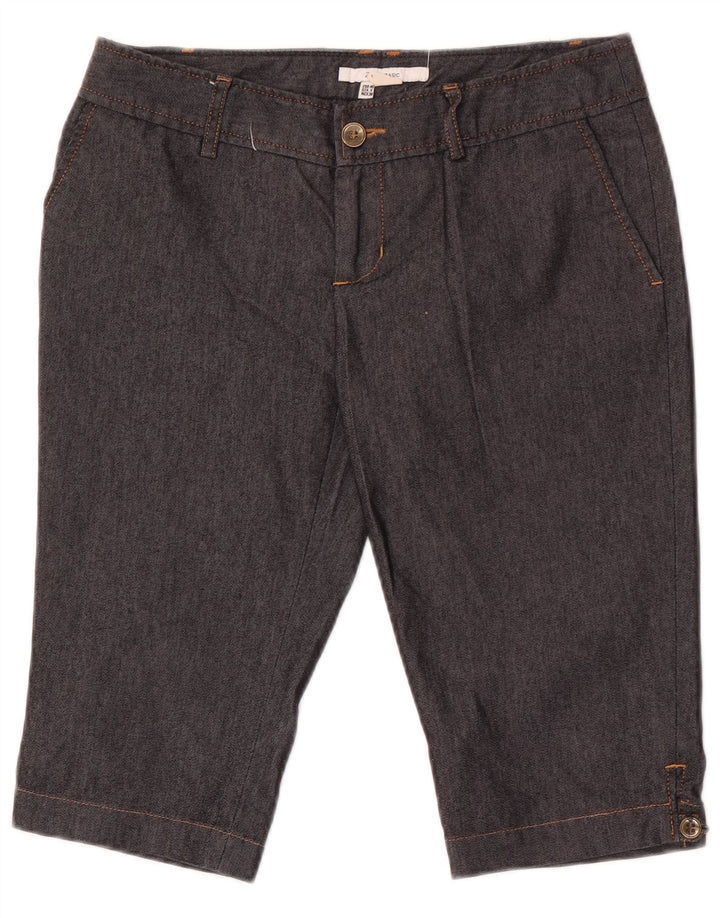 Zara Γυναικείο Σορτς Chino Bermuda EU 40 Medium W30 Μαύρο βαμβακερό