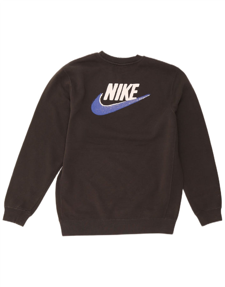 Ανδρικό γραφικό φούτερ Nike Jumper Μεσαίο μαύρο πολυεστέρα