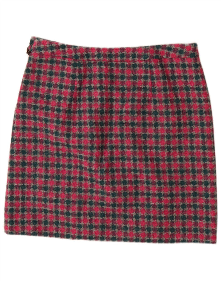 Γυναικεία μίνι φούστα LAURA ASHLEY UK 16 Μεγάλη W36 πολύχρωμη μαλλί με στίγματα