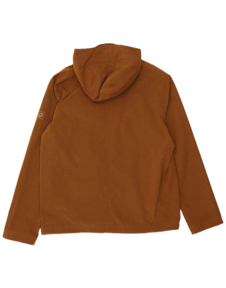 Ανδρικό Jack Wolfskin με κουκούλα ανεμοθραυστικό UK 36/38 Μεσαίο καφέ