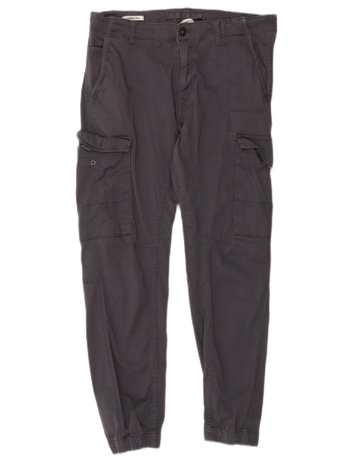 JACK & JONES Ανδρικά Paul Tapered Joggers Cargo Παντελόνια W36 L29 Γκρι βαμβακερό