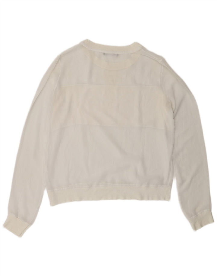 Zara Γυναικεία Φούτερ Jumper UK 10 Small White
