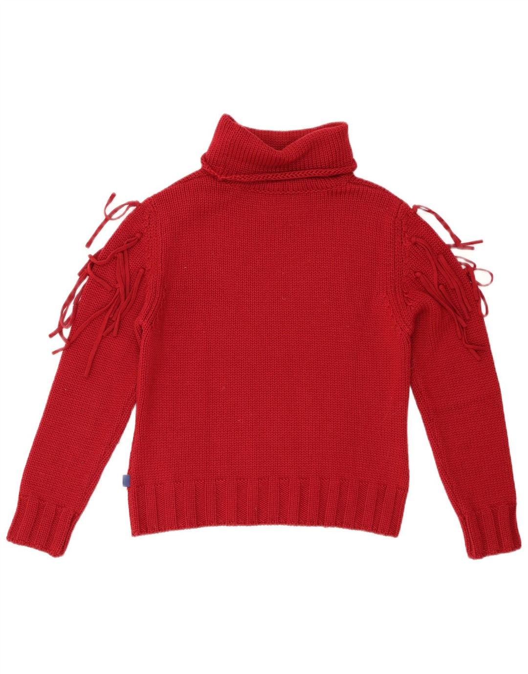 BYBLOS Γυναικείο πουλόβερ με ρολό λαιμόκοψη UK 12 μεσαίο μαλλί μπορντό