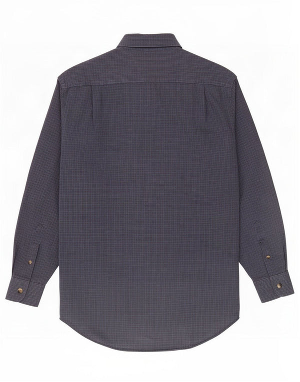 Ανδρικό πουκάμισο Nautica Size 16 1/2 Large Blue Check Cotton