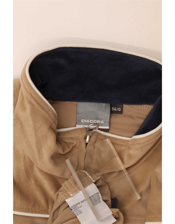 Ανδρική φόρμα βελούδου Diadora Top Jacket IT 56 2XL Beige Polyester