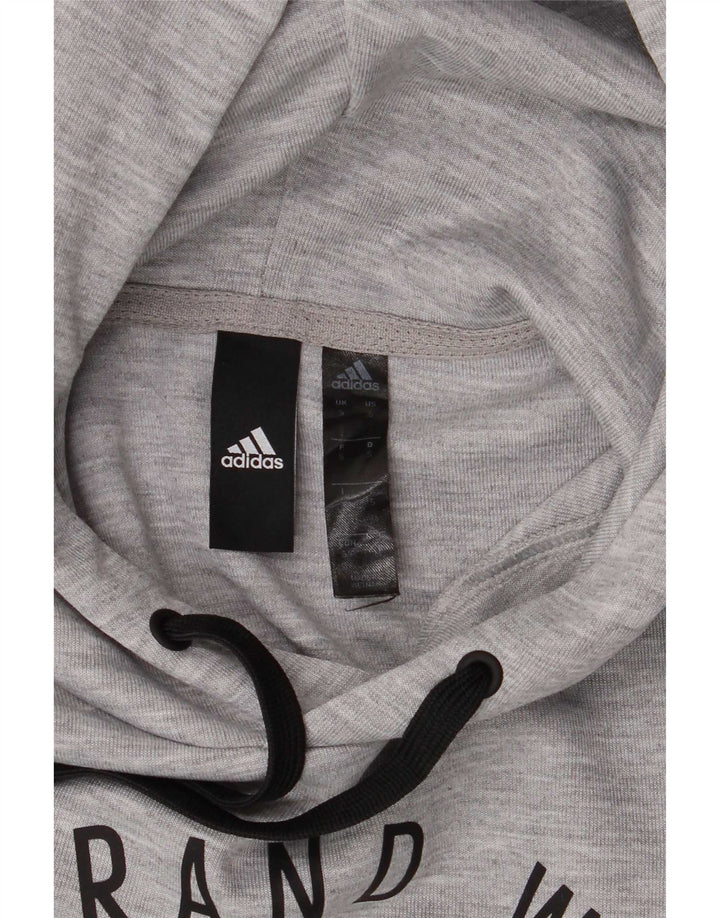 Ανδρικό γραφικό κουκούλα Adidas Μικρός Γκρι Πολυεστέρας