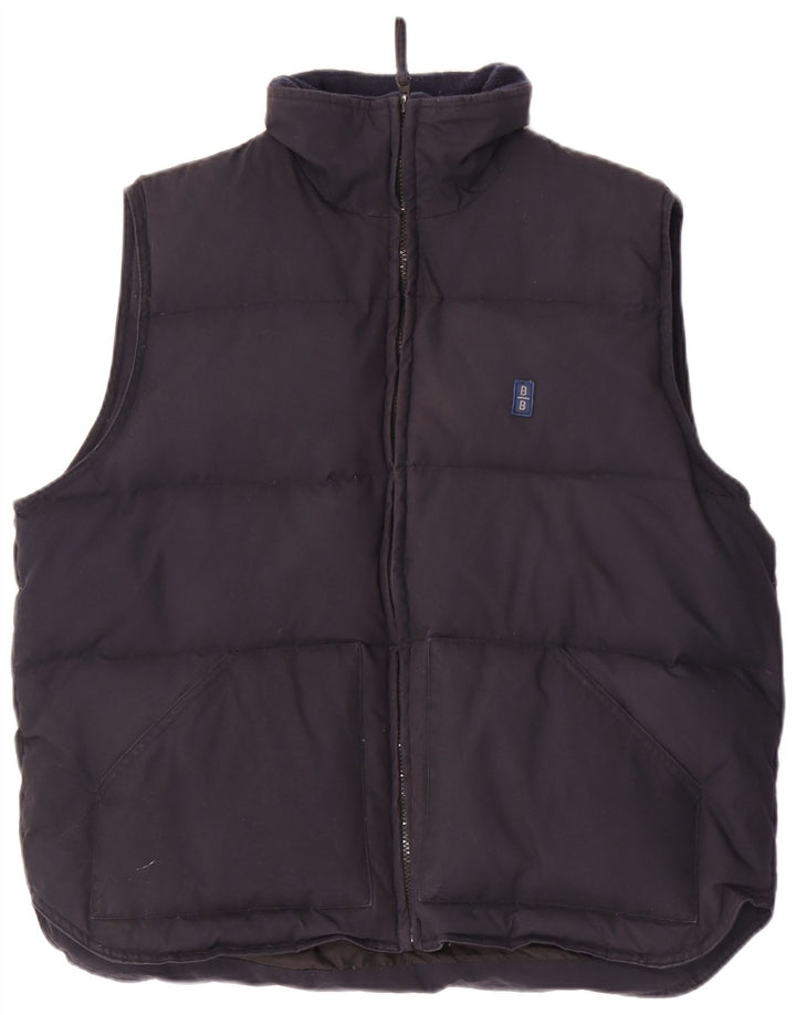 BOMB BOOGIE Ανδρική Loose Fit Padded Gilet UK 38 Medium Navy Blue Polyester
