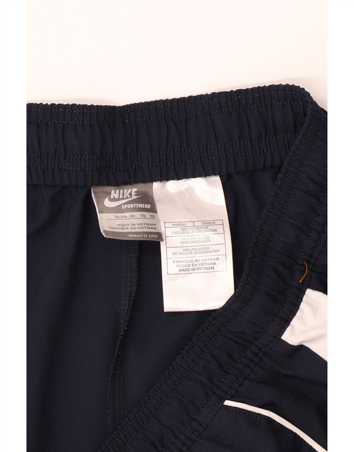 NIKE Womens Sport Shorts UK 16/18 XL Navy Blue Polyester Vintage Nike and Second-Hand Nike from Messina Hembry 