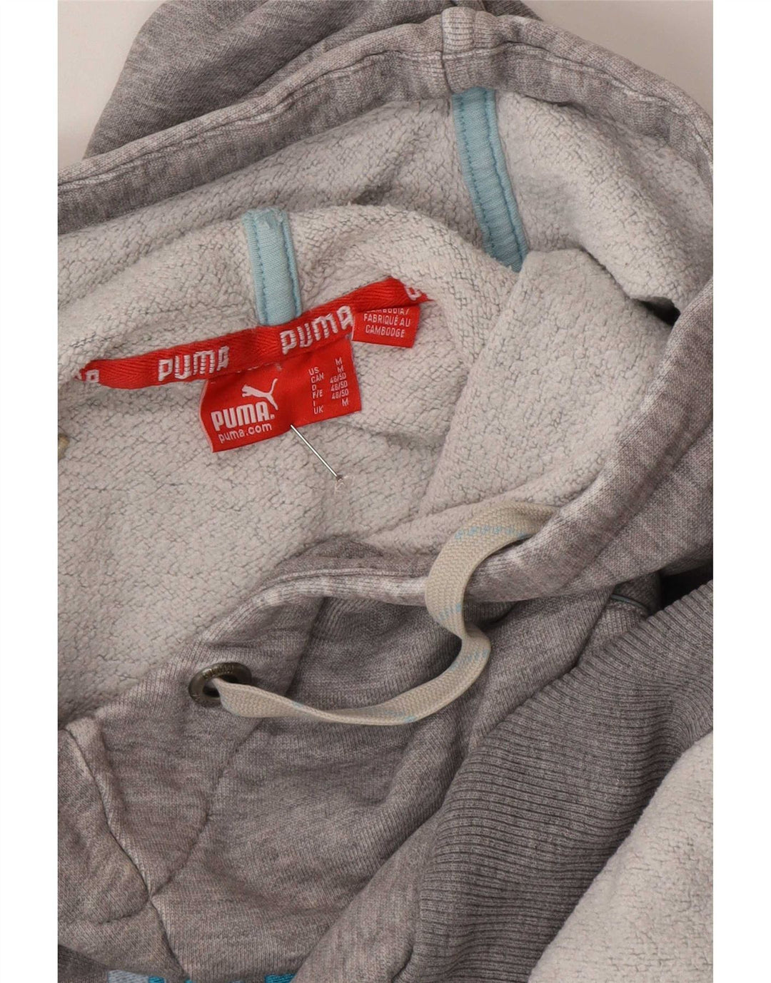 Ανδρικό γραφικό φούτερ με κουκούλα Puma, μεσαίο γκρι φλύκταινο