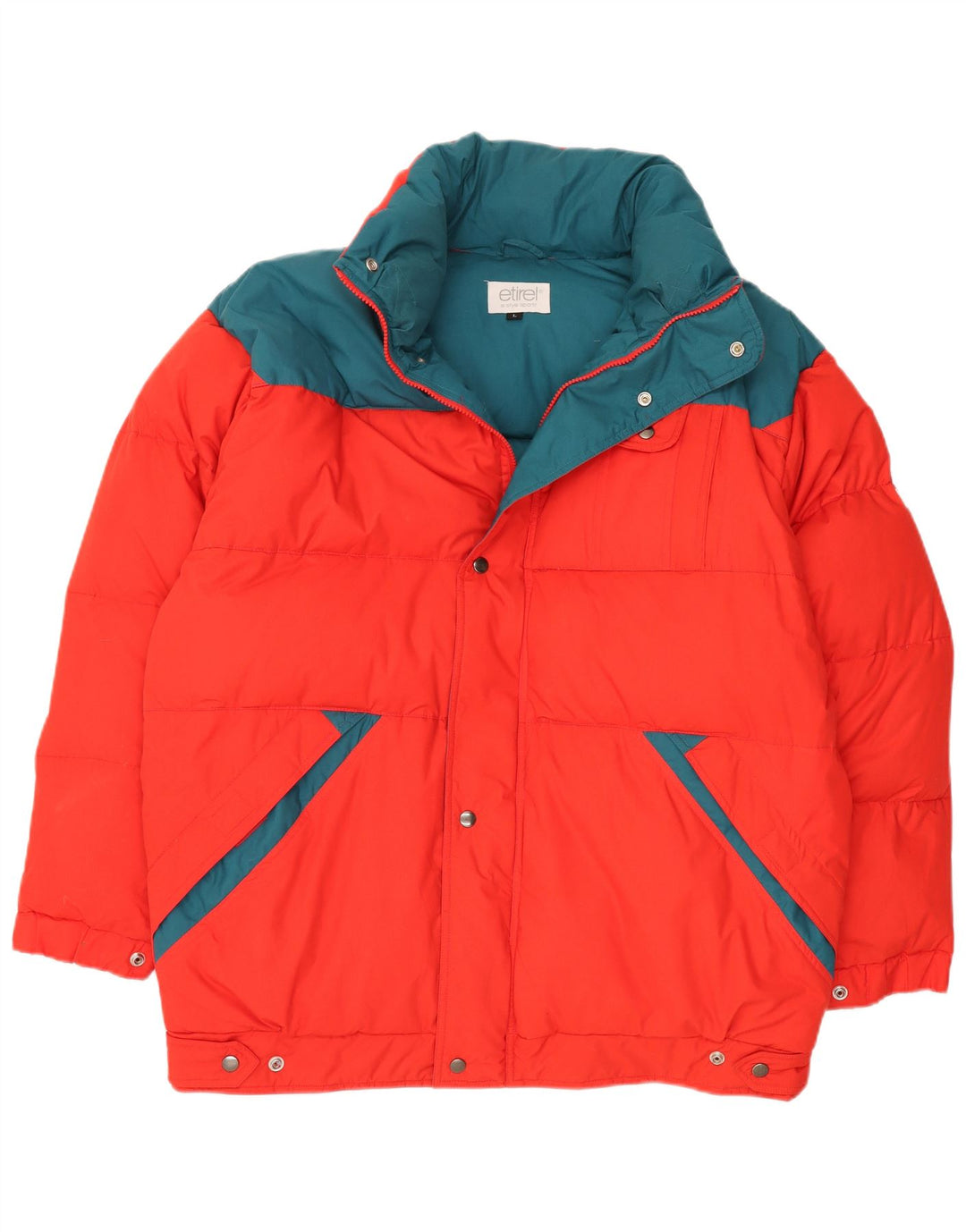 Ανδρικό μπουφάν με κουκούλα Etirel UK 40 μεγάλο κόκκινο χειμερινό χρώμα