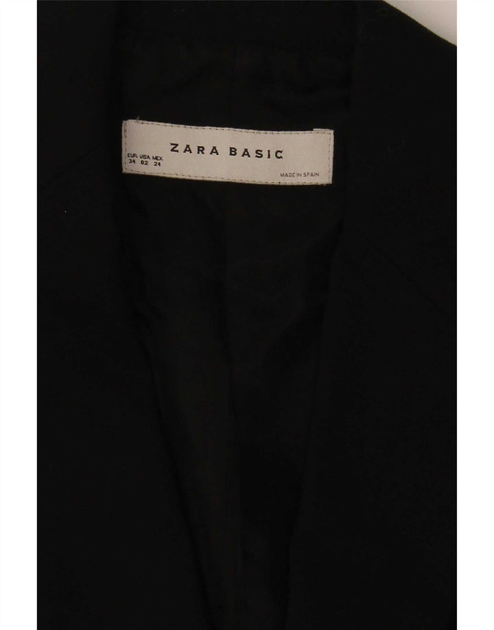 Zara Γυναικείο Μπουφάν μπλέιζερ με 1 κουμπί EU 34 2XS Μαύρο