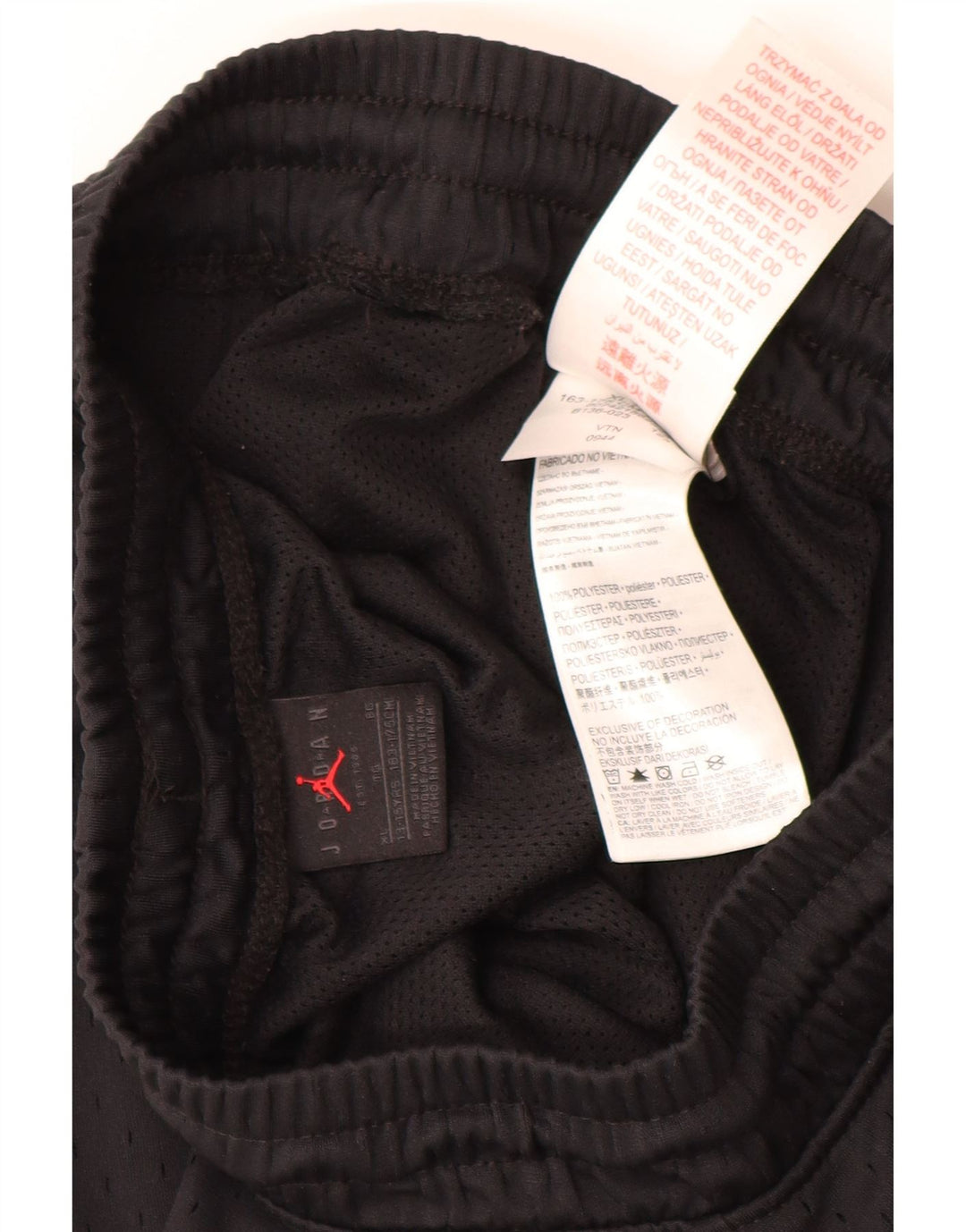 JORDAN Αθλητικό σορτς για αγόρια 13-14 ετών XL Μαύρο πολυεστέρα