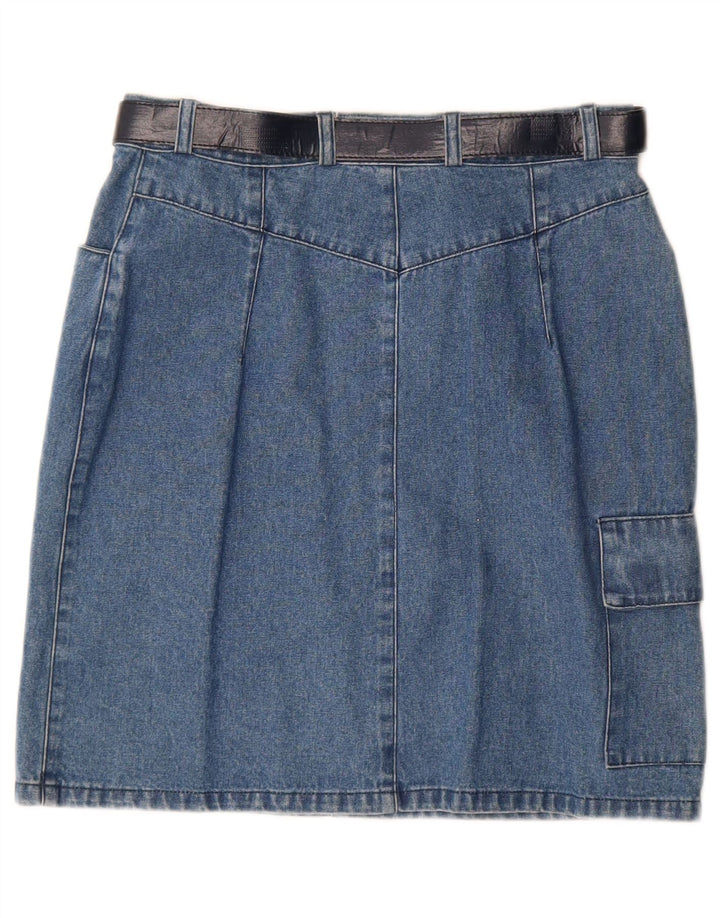 Vintage Γυναικεία Τζιν Φούστα Cargo IT 42 Medium W28 Μπλε Βαμβακερή
