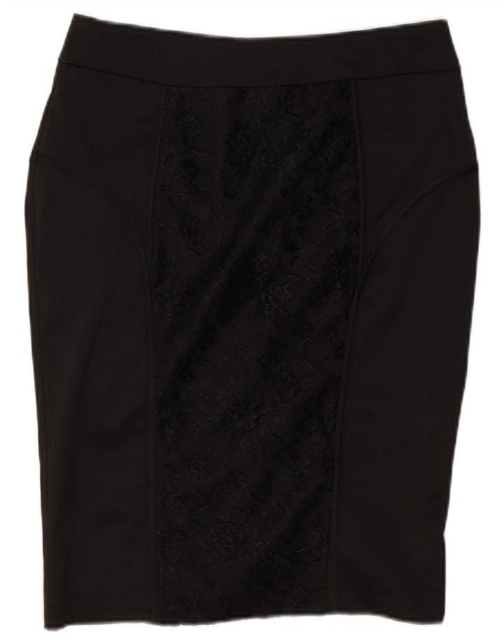 Dunnes Γυναικεία Pencil Φούστα UK 8 Small W26 Black Floral Polyester