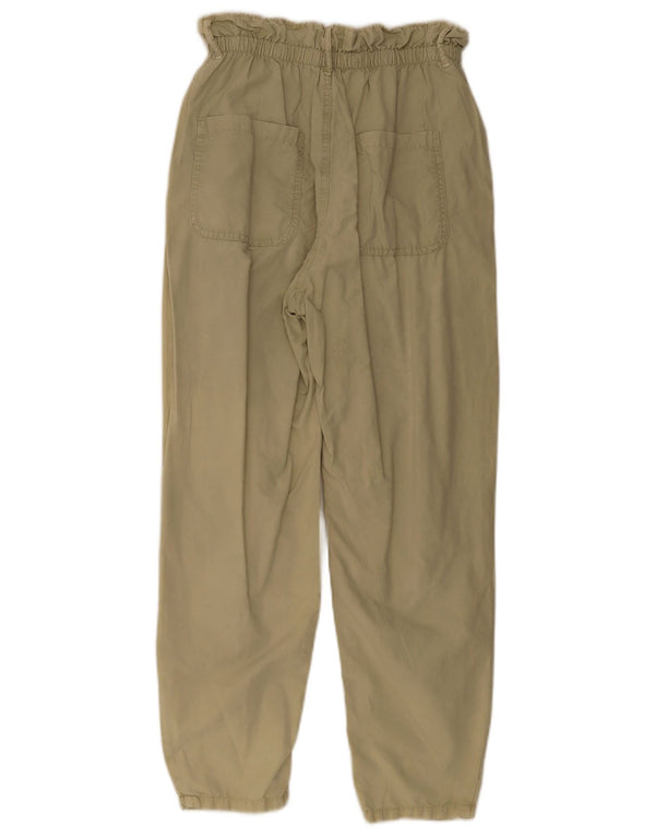 Zara Γυναικείο κωνικό παντελόνι Chino EU 34 2XS W24 L28 Khaki