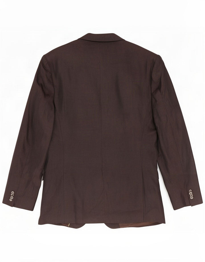 Massimo Dutti Ανδρικό σακάκι σακάκι με 3 κουμπιά EU 56 XL Καφέ Λινό
