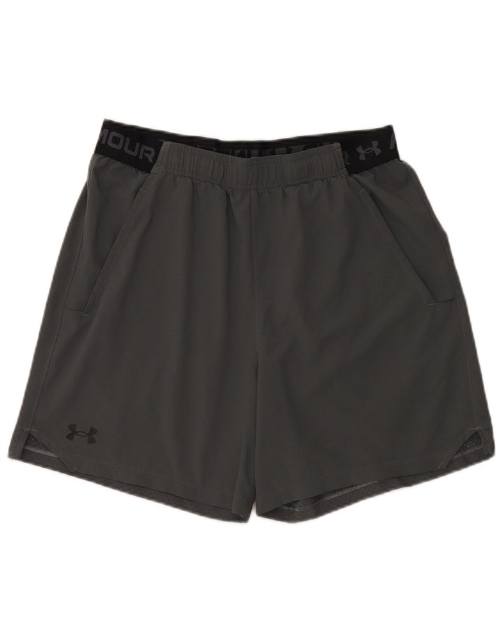 Ανδρικό γραφικό αθλητικό σορτς Under Armour με μεγάλο γκρι χρώμα