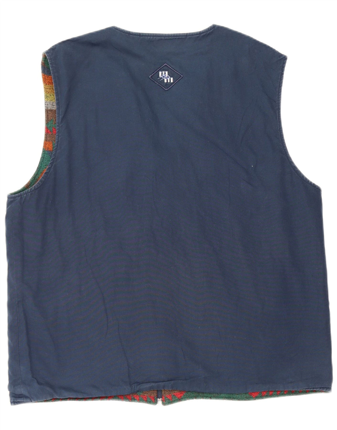 Vintage Ανδρικό αναστρέψιμο γιλέκο Μεγάλο πολύχρωμο Fair Isle