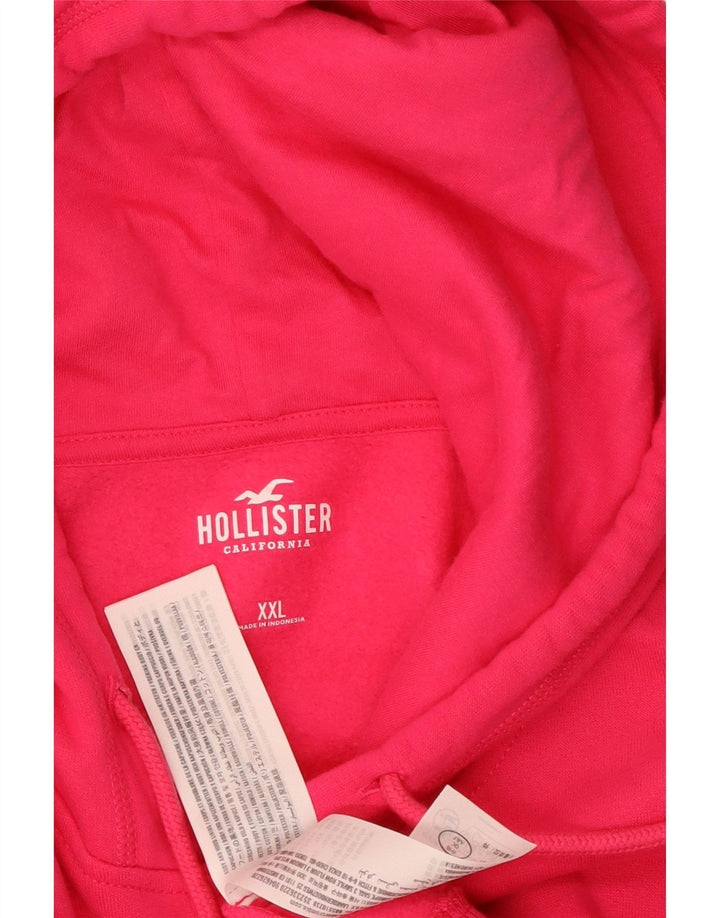HOLLISTER Γυναικείο Hoodie Jumper UK 20 2XL Ροζ βαμβακερό