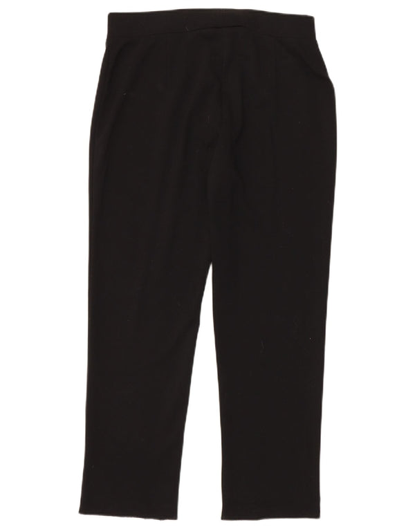 Marks & Spencer Γυναικείο ίσιο casual παντελόνι UK 12 Medium W30 L27 μαύρο