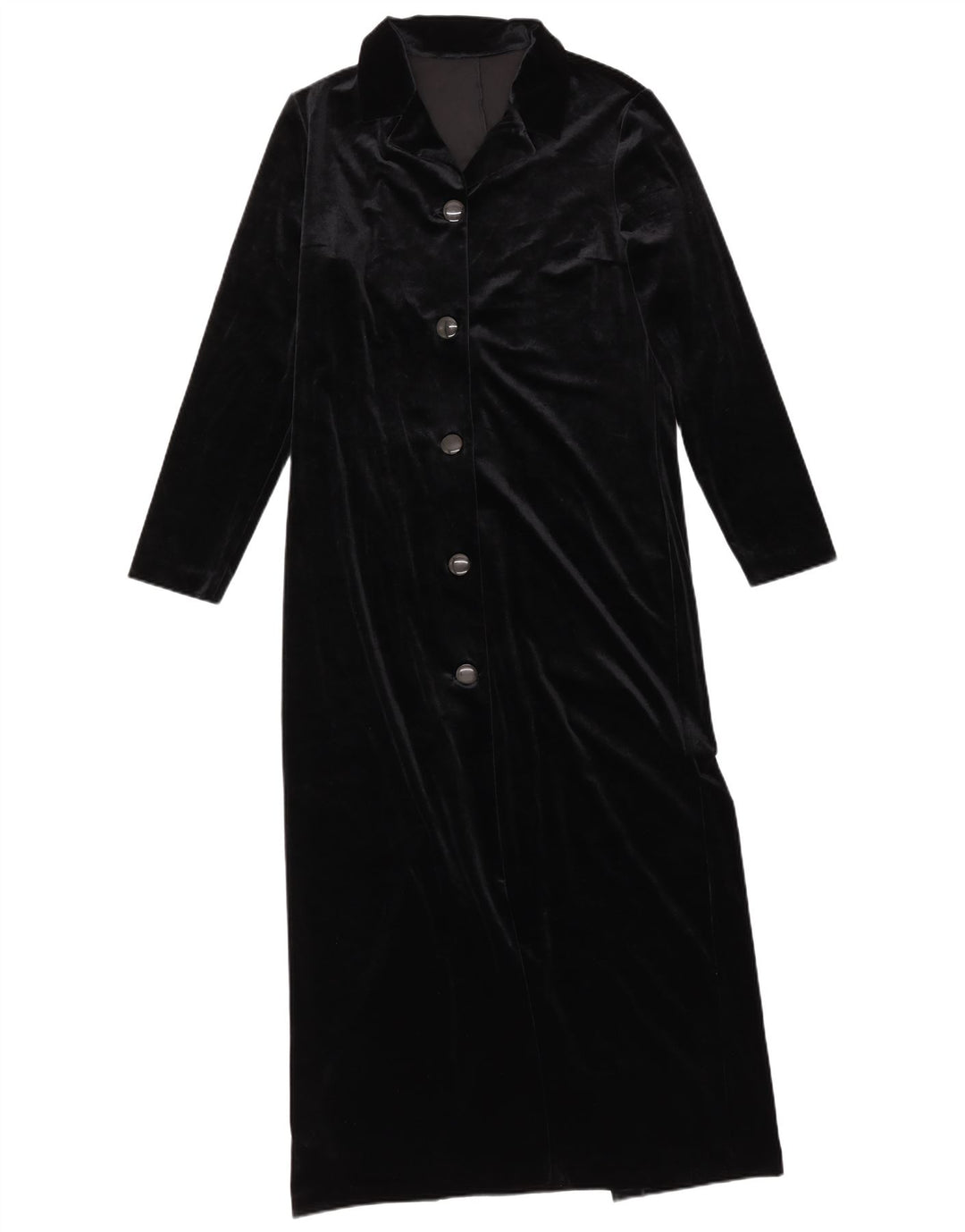 Γυναικείο βελούδινο πουκάμισο VINTAGE UK 10 Small Black Polyester