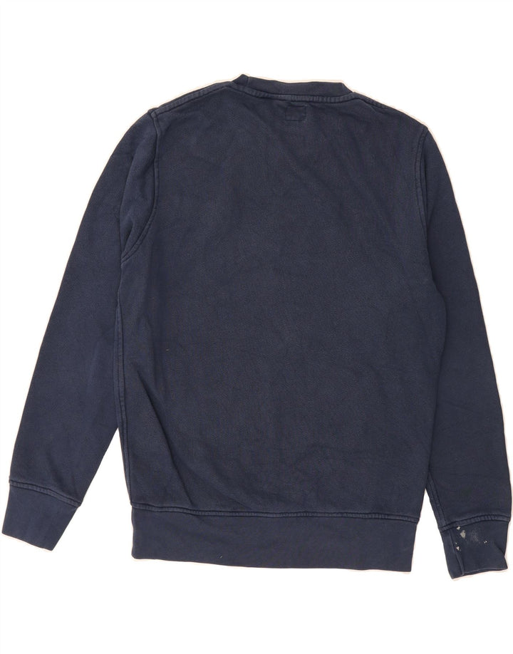 LEVI'S Mens Graphic Sweatshirt Jumper Small Navy Blue Cotton Vintage Levi's and Second-Hand Levi's from Messina Hembry 