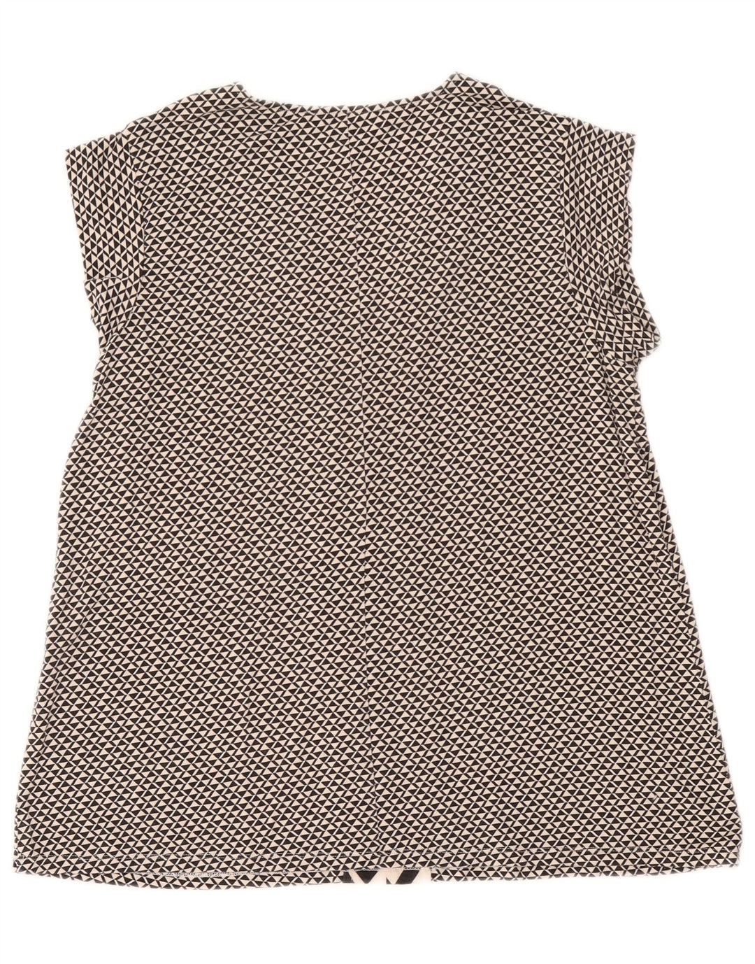Max Mara Γυναικεία Μπλούζα Weekend Top UK 14 Large Black Geometric