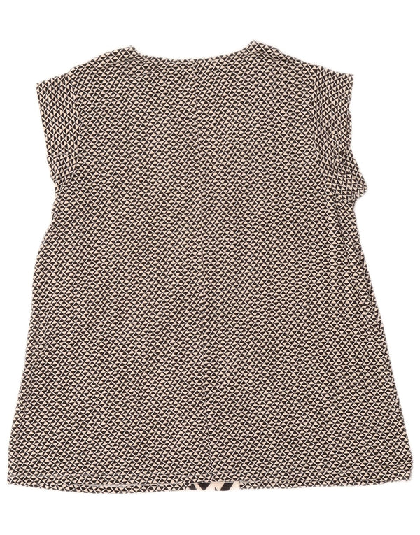 Max Mara Γυναικεία Μπλούζα Weekend Top UK 14 Large Black Geometric