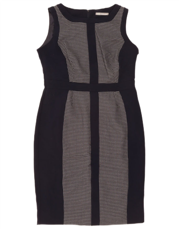 Γυναικείο φόρεμα με θήκη Marks & Spencer UK 14 Large Navy Blue Geometric