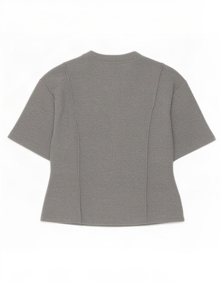 Marks & Spencer Γυναικείο T-Shirt Top UK 16 Large Grey Polyester