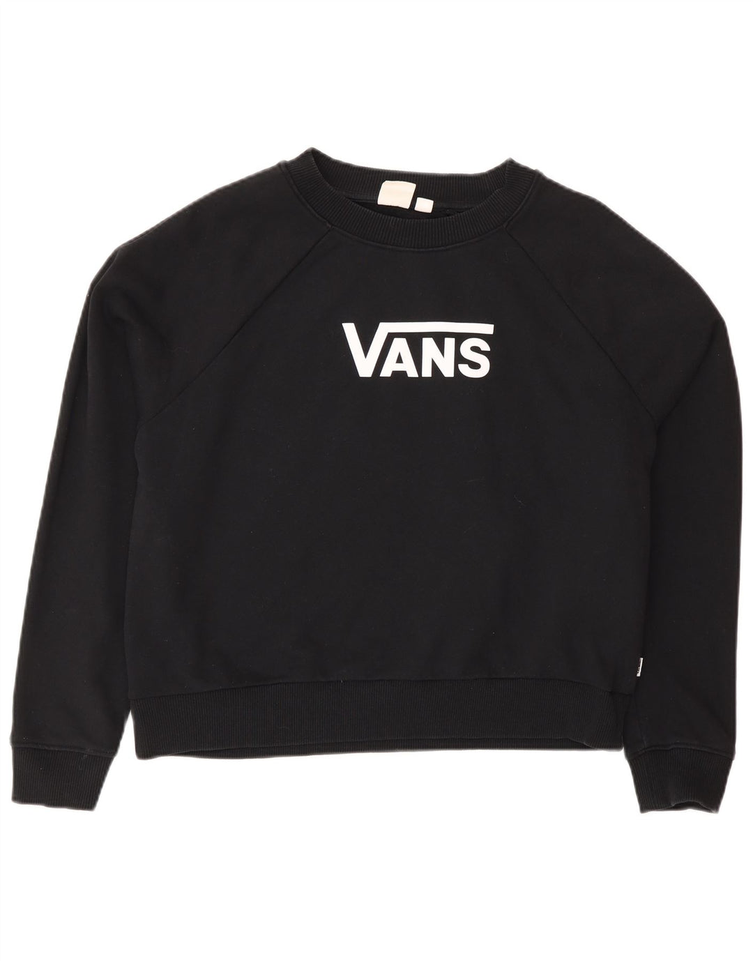Vans Γυναικεία γραφική μπλούζα μεγάλου μεγέθους Jumper UK 14 Μεσαίο μαύρο βαμβακερό