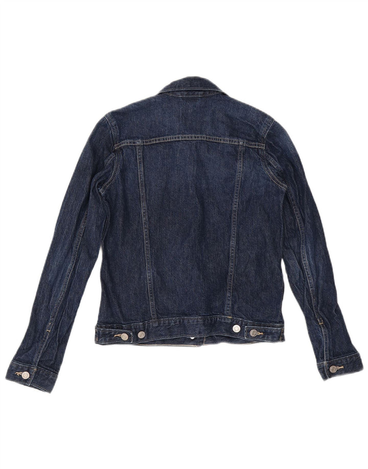 GAP Γυναικείο Τζιν Μπουφάν UK 6 XS Navy Blue Cotton