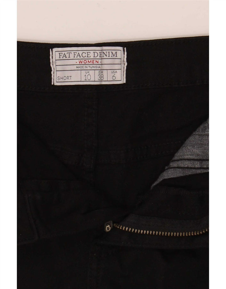Fat Face Γυναικείο τζιν σορτς UK 10 Small W27 μαύρο