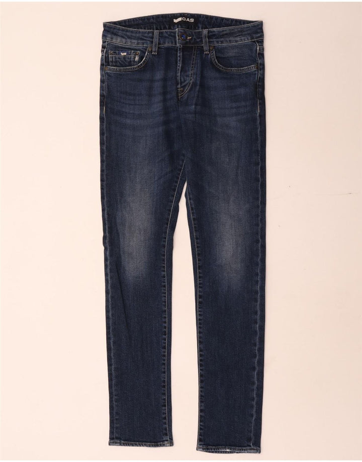 Gas Γυναικείο Slim Jeans W29 L32 Μπλε Βαμβακερό
