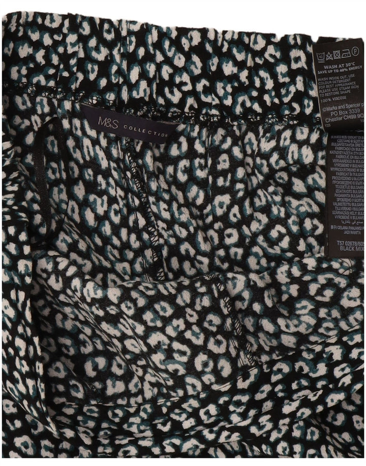 Marks & Spencer Γυναικείο Παντελόνι Harem UK 12 Medium W32 L26 Μαύρο