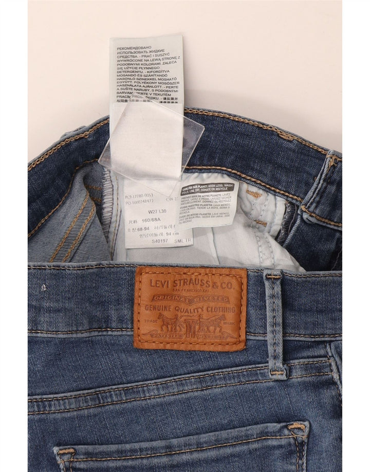 LEVI'S Γυναικείο 710 Super Skinny Jeans W27 L30 Μπλε Βαμβακερό