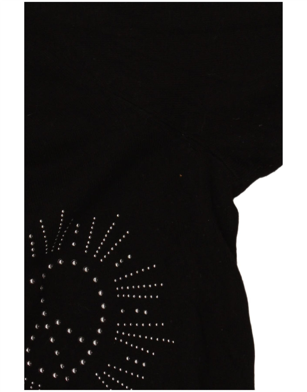 DESIGUAL Γυναικείο πουλόβερ με γραφικό V λαιμόκοψη UK 16 Large Black Synthetic