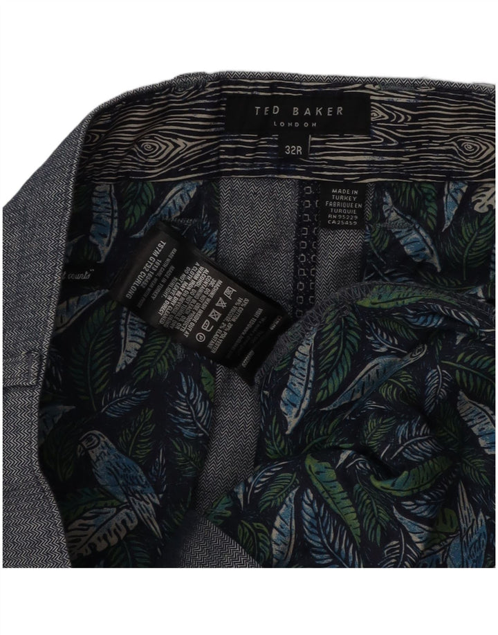 Ανδρικό παντελόνι Ted Baker Slim Suit W32 L31 Γκρι βαμβακερό